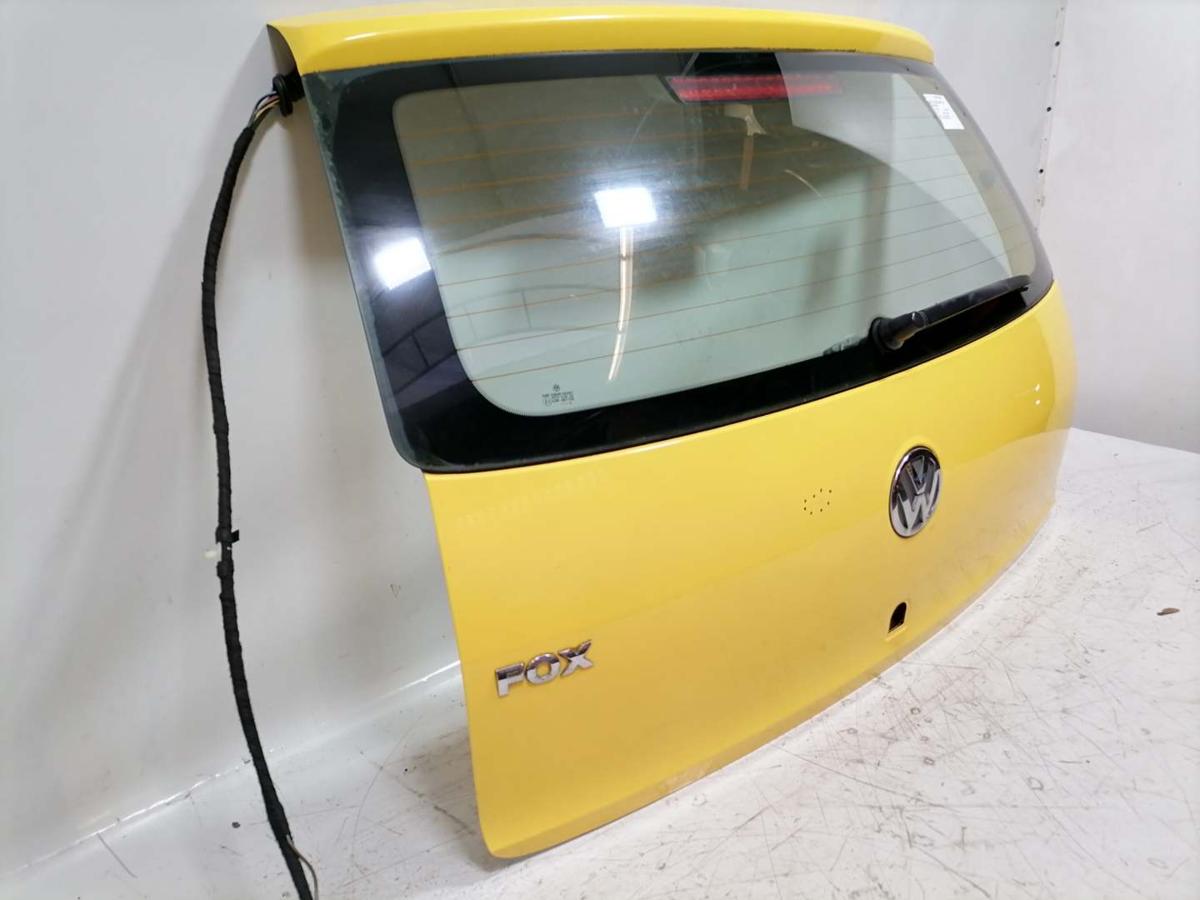 VW Fox original Heckklappe mit Heckscheibe LY1C Sonnengelb Bj.2006